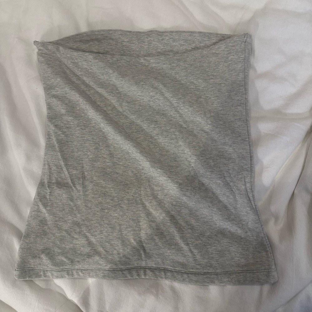Abercrombie & Fitch Heather Gray Tube Top